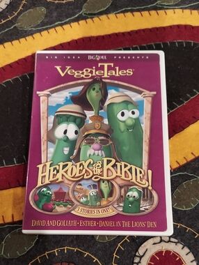 ❤️ VeggieTales Heroes of the Bible DVD 3 Stories In One!